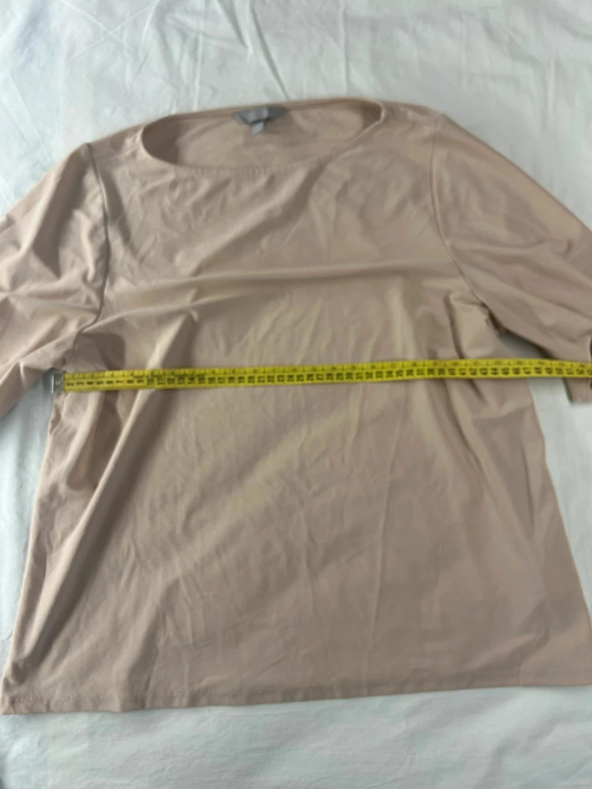 Blusa beige vintage de manga corta de segunda mano de h&m – photo 8